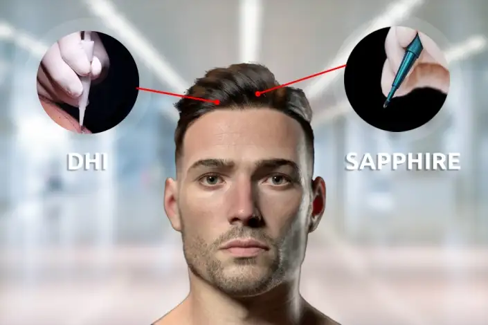 Hybride Haartransplantation bei LH Aesthetic